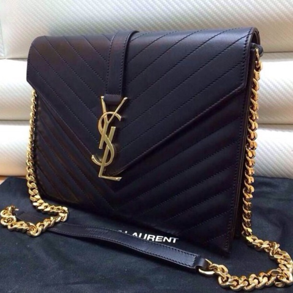 YSL black clutch
